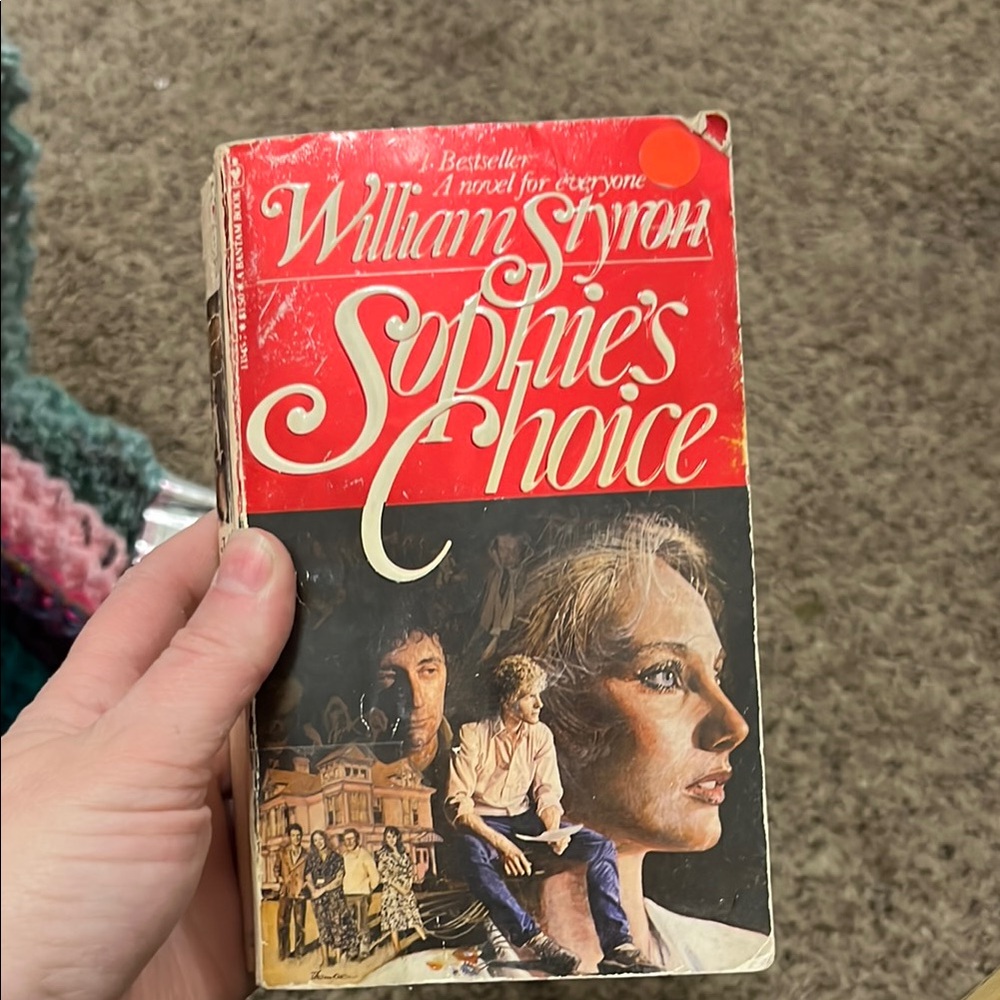 William Styron's Sophie's Choice Paperback - Red and Beige Cover
